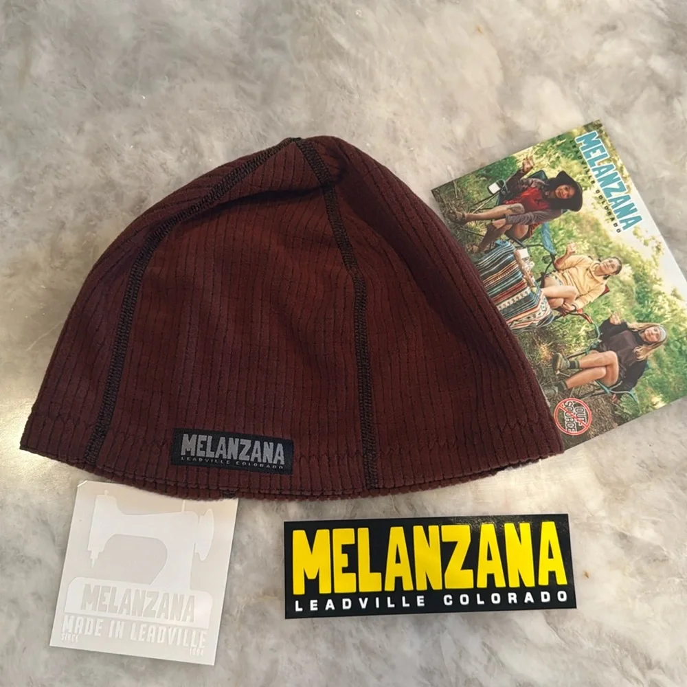 Melanzana Hard Face Beanie in Firewood Purple Size Medium Melanzana hard face beanie - Gem main image 3